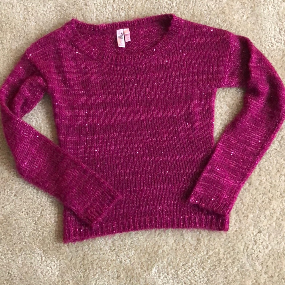 🔥Sparkly Majenta Dolled Up Sweater🔥